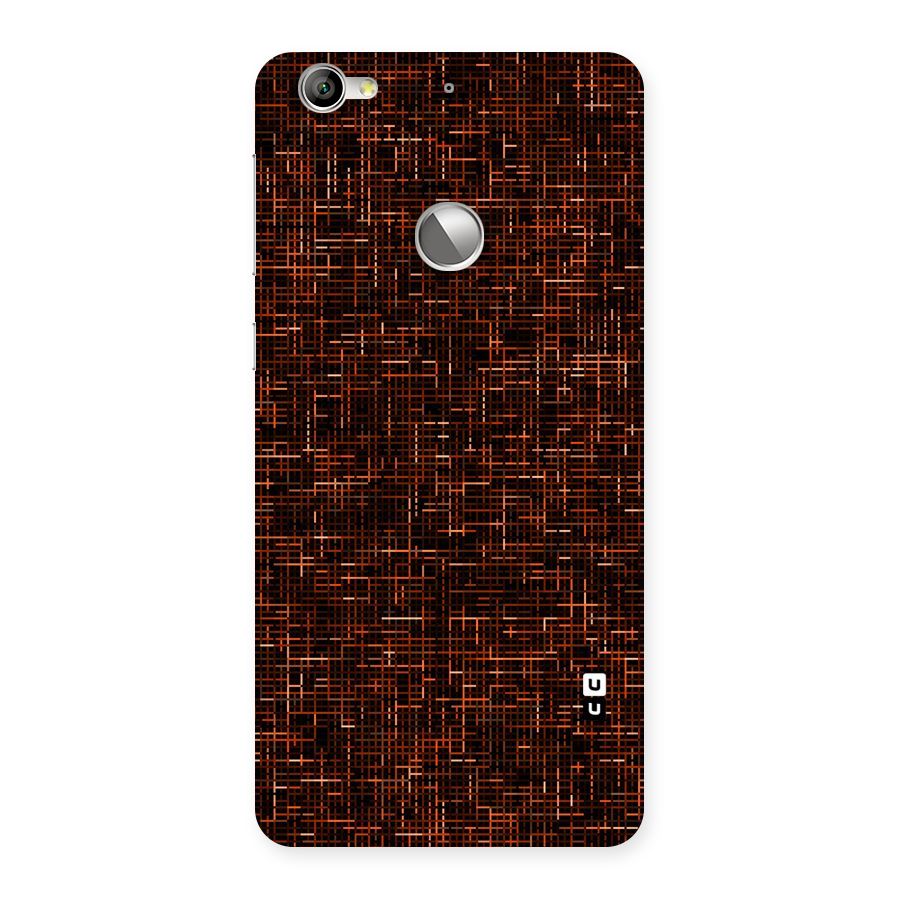 Criss Cross Brownred Pattern Back Case for LeTV Le 1s