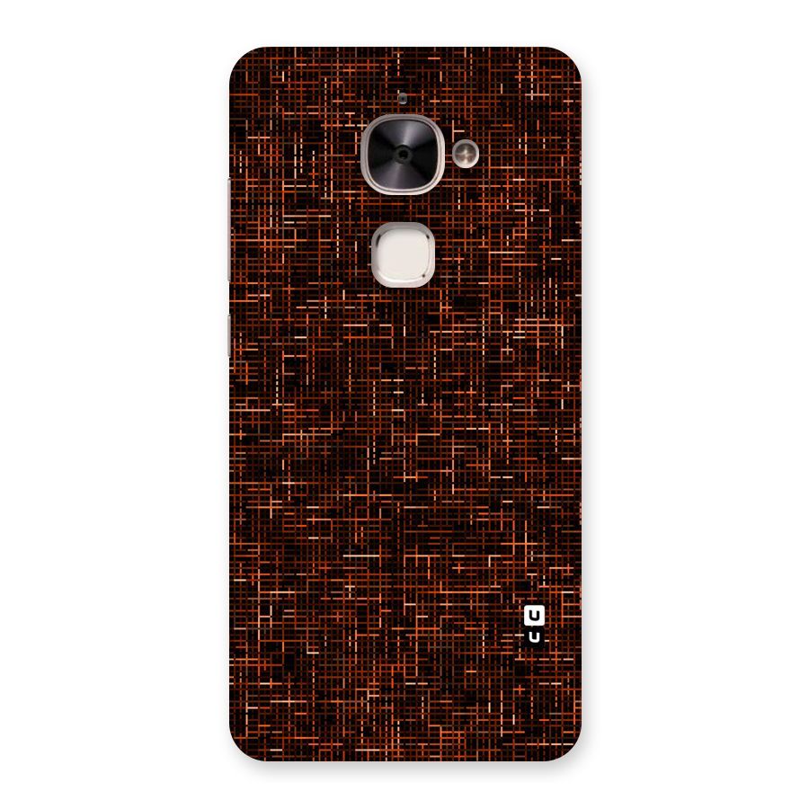 Criss Cross Brownred Pattern Back Case for Le 2