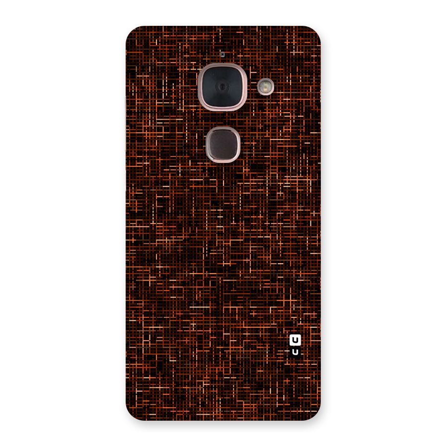 Criss Cross Brownred Pattern Back Case for Le Max 2