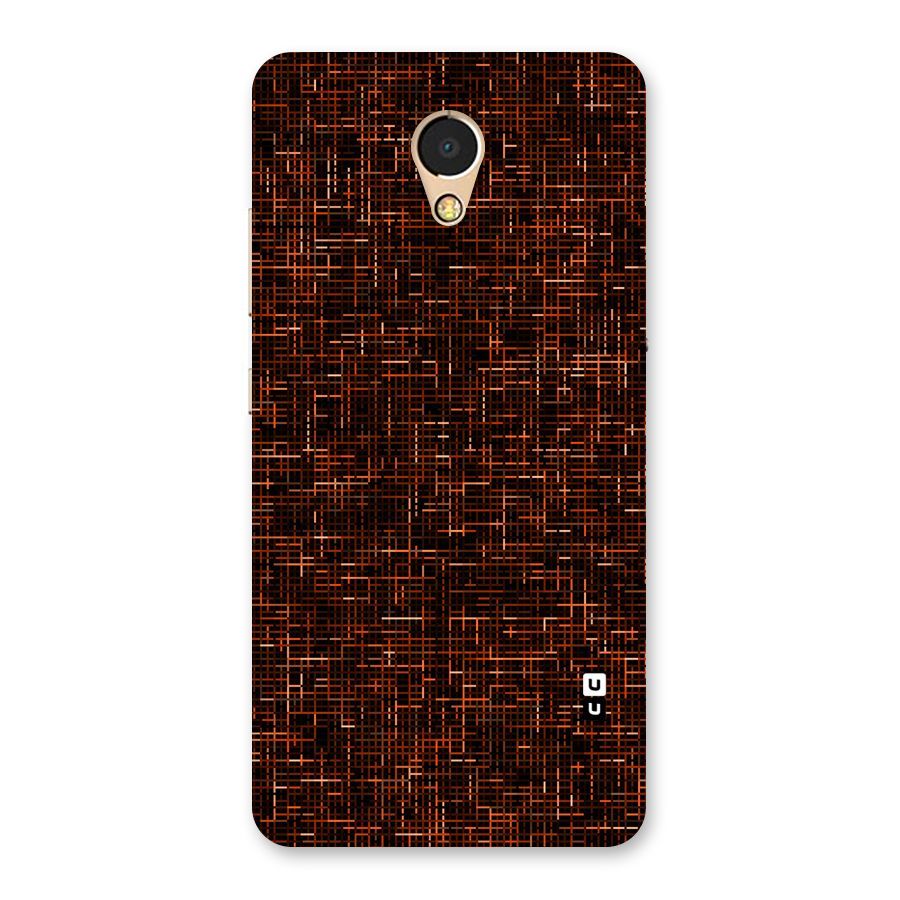 Criss Cross Brownred Pattern Back Case for Lenovo P2