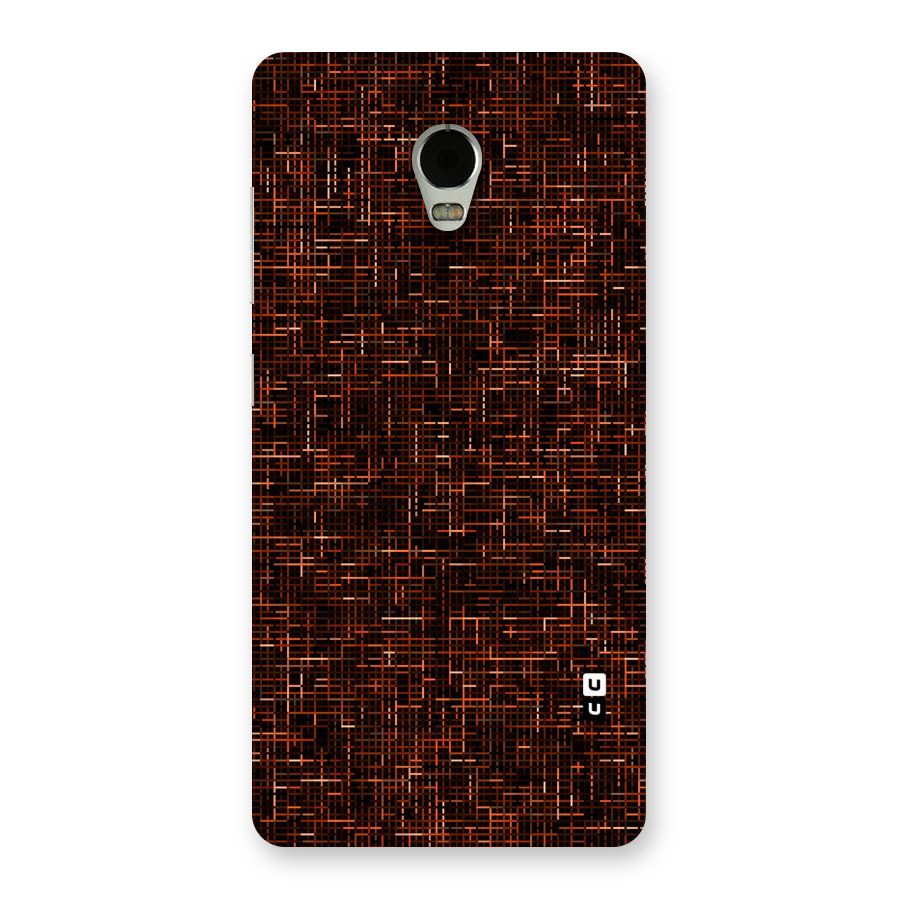 Criss Cross Brownred Pattern Back Case for Lenovo Vibe P1