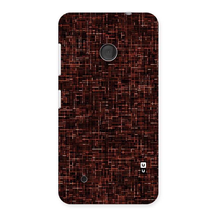 Criss Cross Brownred Pattern Back Case for Lumia 530
