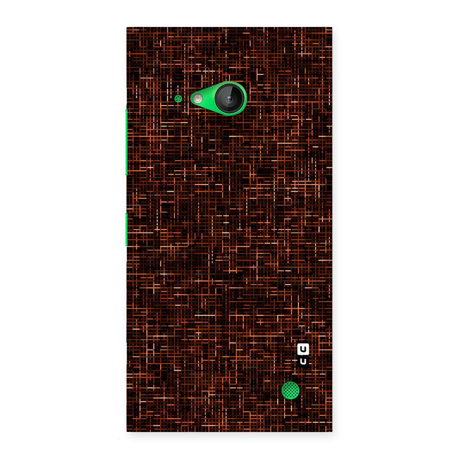 Criss Cross Brownred Pattern Back Case for Lumia 730