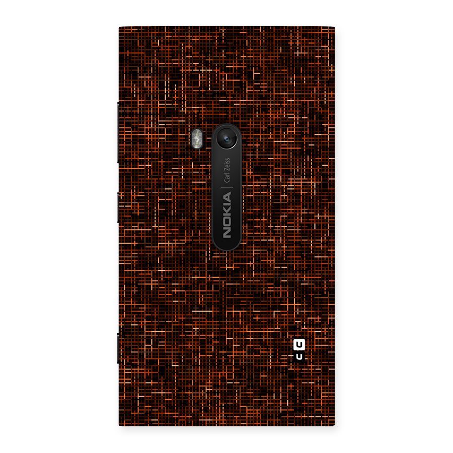Criss Cross Brownred Pattern Back Case for Lumia 920