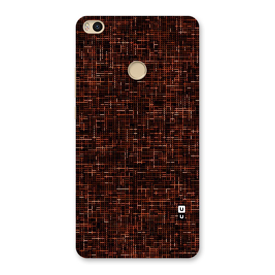 Criss Cross Brownred Pattern Back Case for Mi Max 2