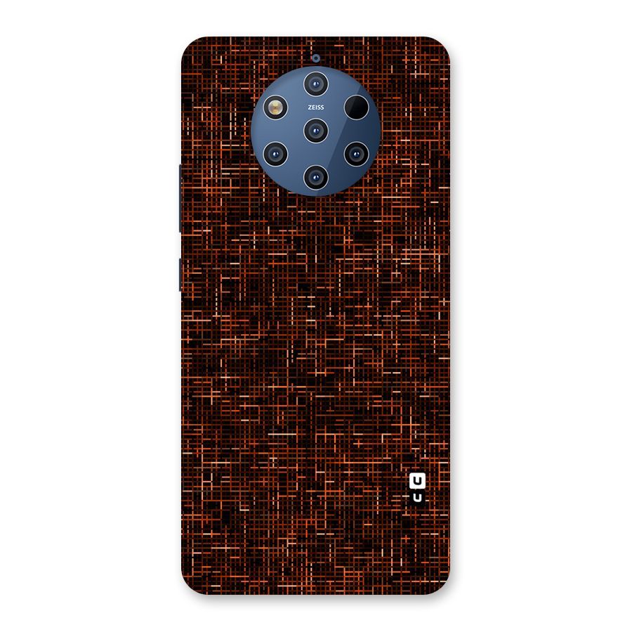 Criss Cross Brownred Pattern Back Case for Nokia 9 PureView