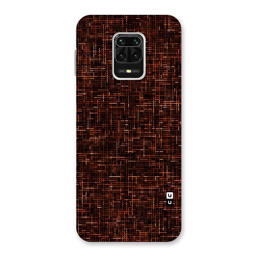 Criss Cross Brownred Pattern Back Case for Poco M2 Pro