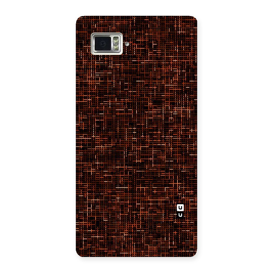 Criss Cross Brownred Pattern Back Case for Vibe Z2 Pro K920