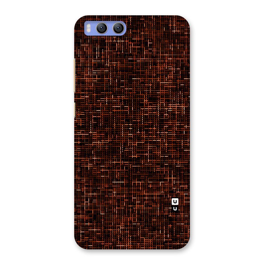 Criss Cross Brownred Pattern Back Case for Xiaomi Mi 6