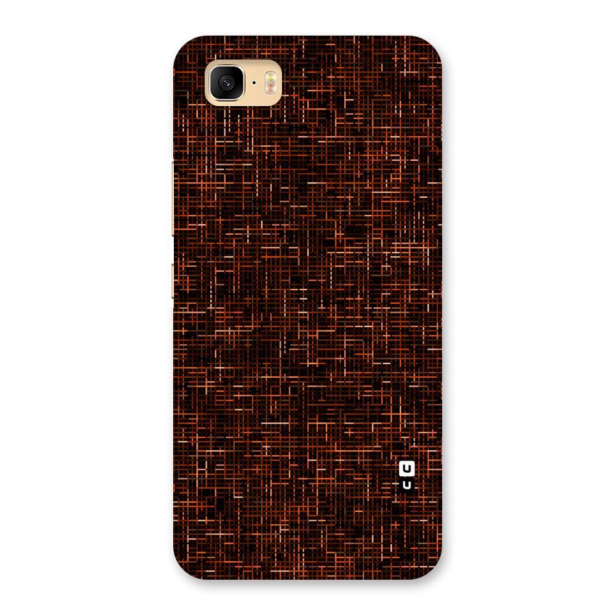 Criss Cross Brownred Pattern Back Case for Zenfone 3s Max