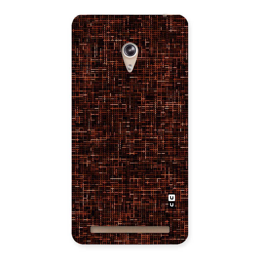Criss Cross Brownred Pattern Back Case for Zenfone 6