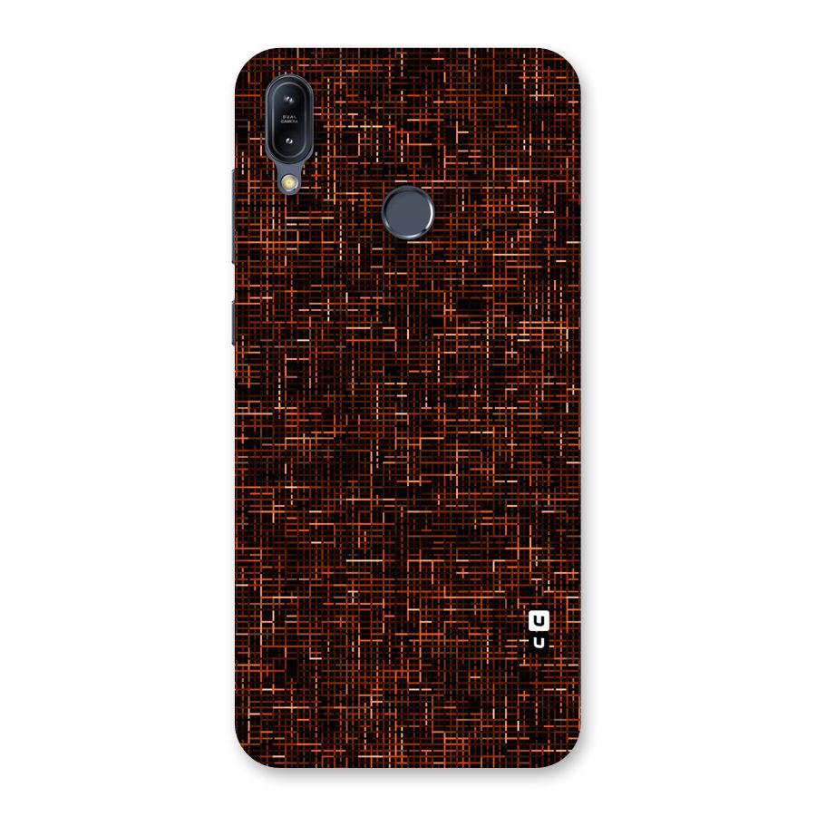 Criss Cross Brownred Pattern Back Case for Zenfone Max M2