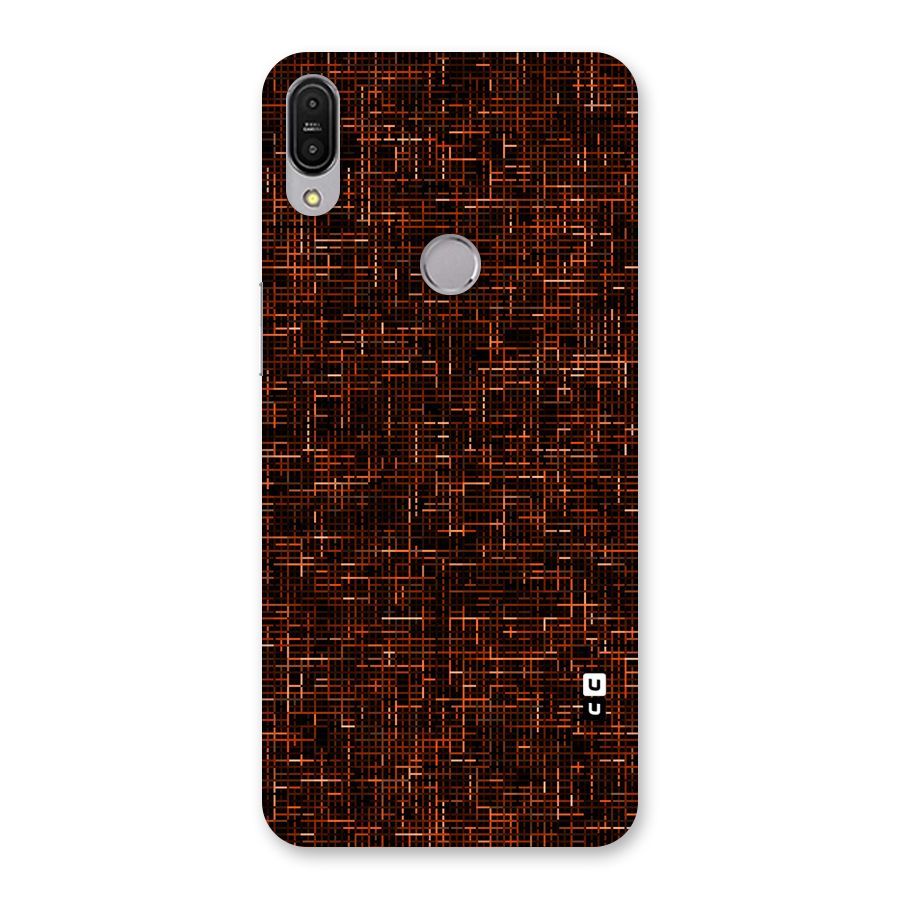 Criss Cross Brownred Pattern Back Case for Zenfone Max Pro M1
