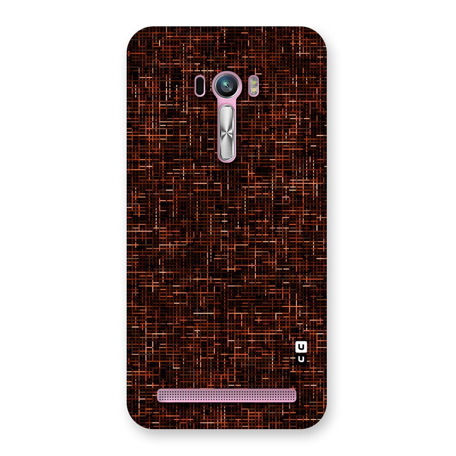 Criss Cross Brownred Pattern Back Case for Zenfone Selfie