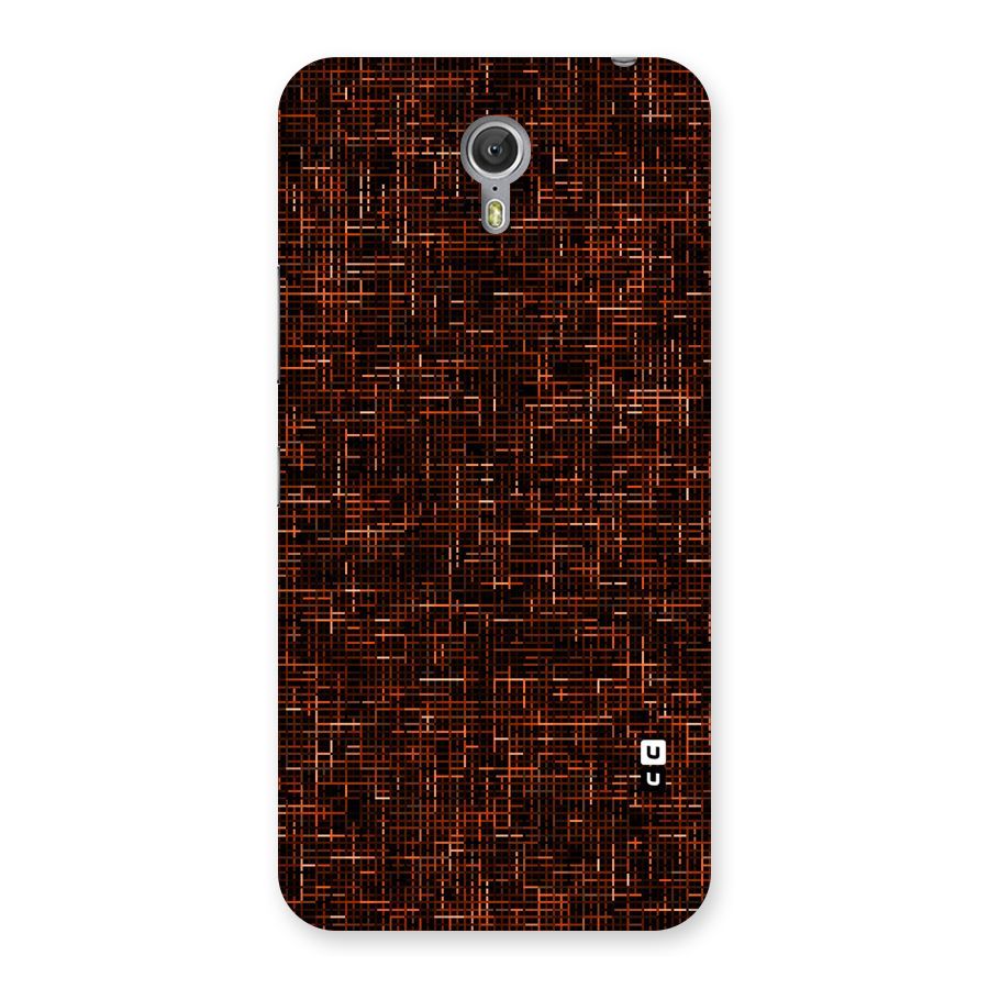 Criss Cross Brownred Pattern Back Case for Zuk Z1