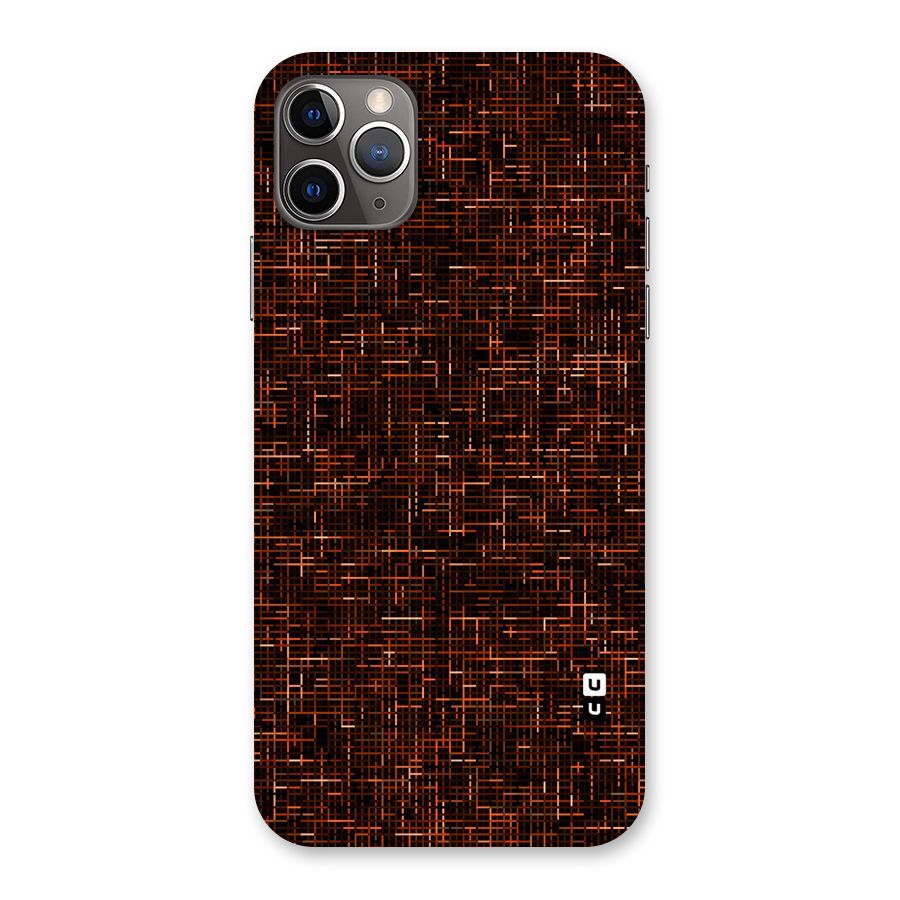 Criss Cross Brownred Pattern Back Case for iPhone 11 Pro Max