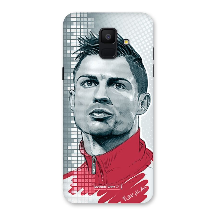 Cristiano Ronaldo Sketch Back Case for Galaxy A6 (2018)