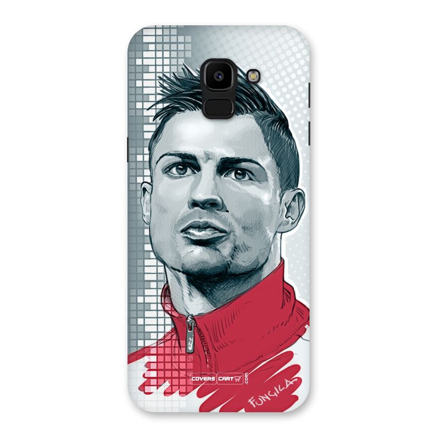 Cristiano Ronaldo Sketch Back Case for Galaxy J6