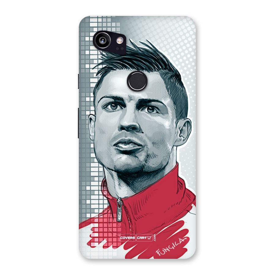 Cristiano Ronaldo Sketch Back Case for Google Pixel 2 XL