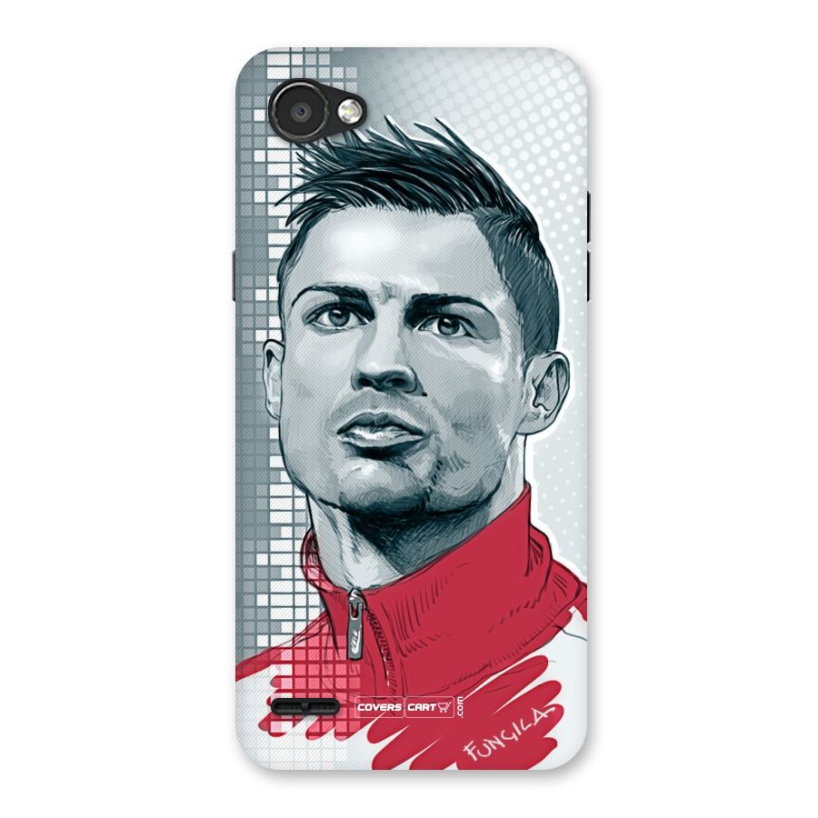 Cristiano Ronaldo Sketch Back Case for LG Q6
