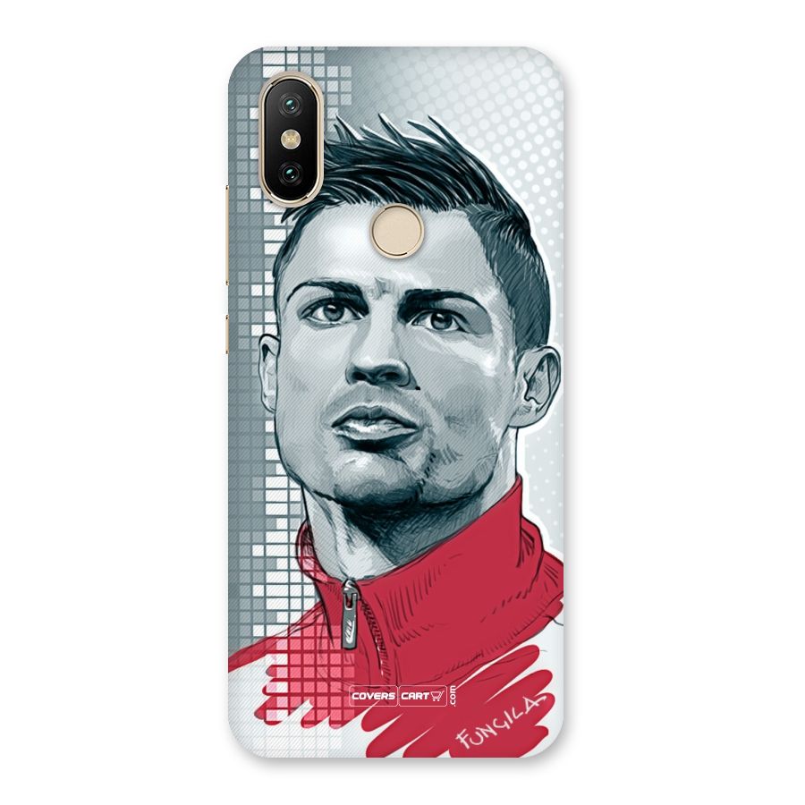 Cristiano Ronaldo Sketch Back Case for Mi A2
