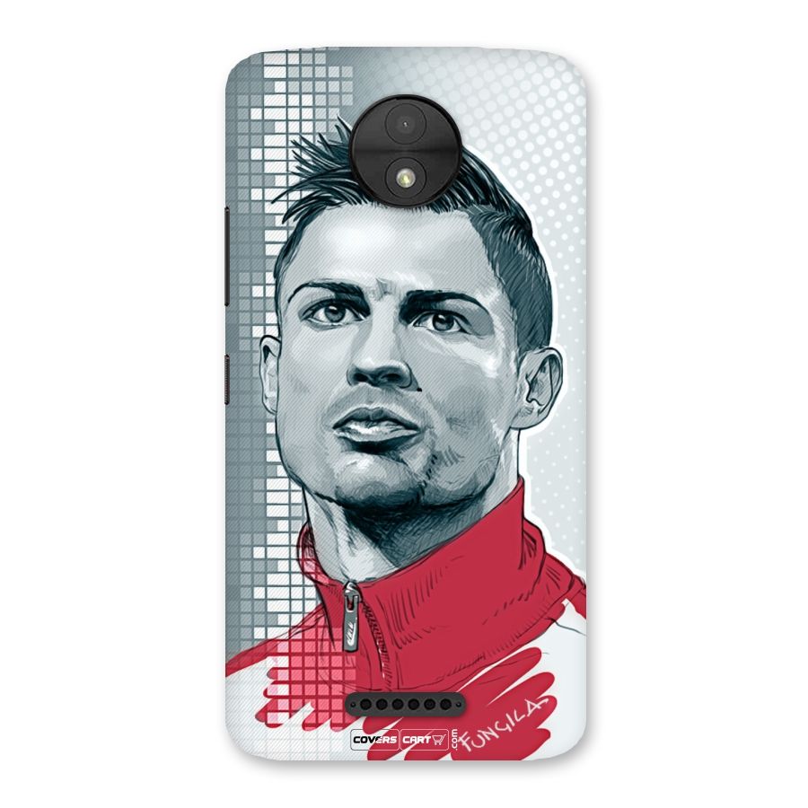 Cristiano Ronaldo Sketch Back Case for Moto C