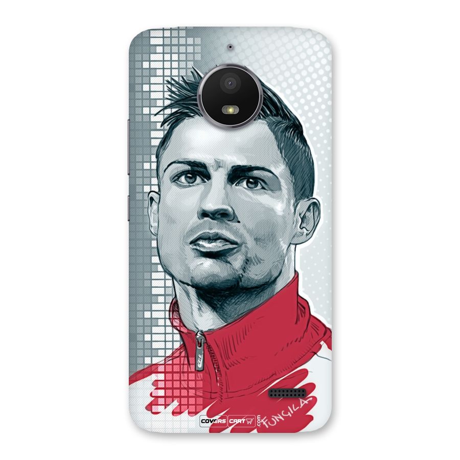 Cristiano Ronaldo Sketch Back Case for Moto E4