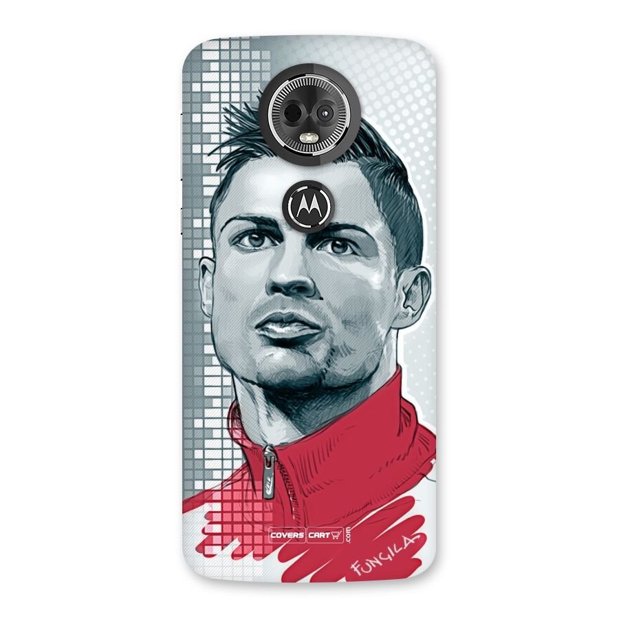 Cristiano Ronaldo Sketch Back Case for Moto E5 Plus