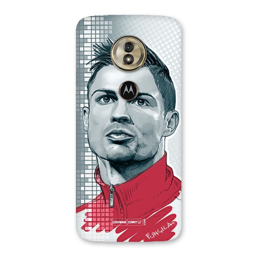 Cristiano Ronaldo Sketch Back Case for Moto G6 Play
