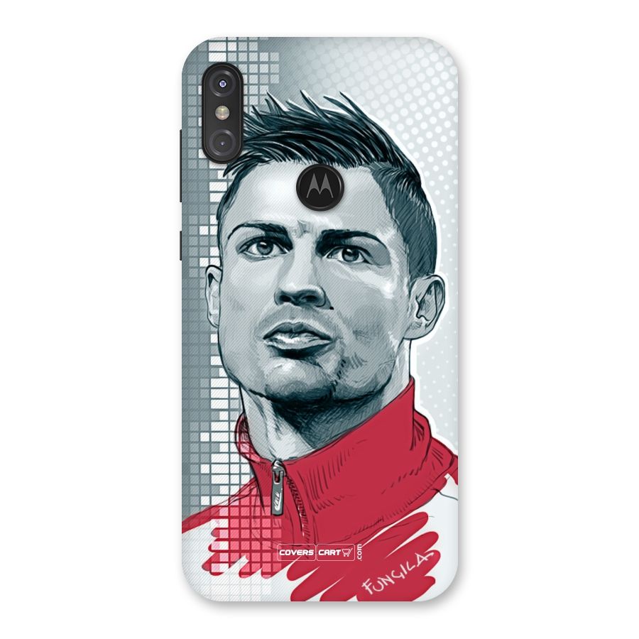 Cristiano Ronaldo Sketch Back Case for Motorola One Power