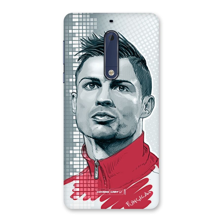 Cristiano Ronaldo Sketch Back Case for Nokia 5