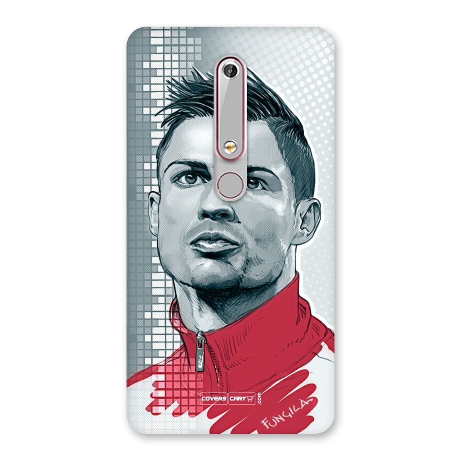 Cristiano Ronaldo Sketch Back Case for Nokia 6.1