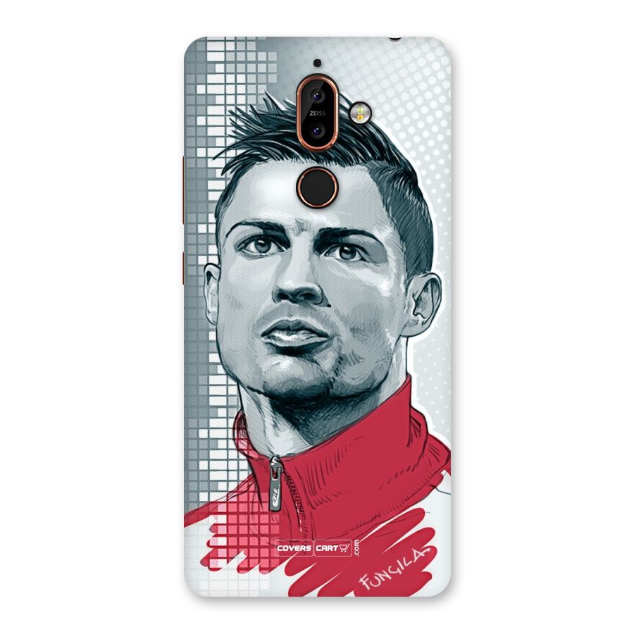 Cristiano Ronaldo Sketch Back Case for Nokia 7 Plus