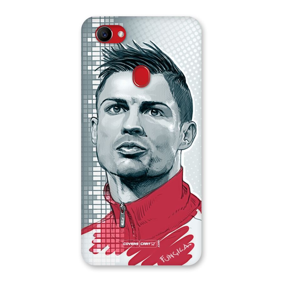 Cristiano Ronaldo Sketch Back Case for Oppo F7