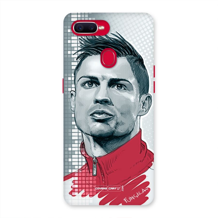Cristiano Ronaldo Sketch Back Case for Oppo F9 Pro