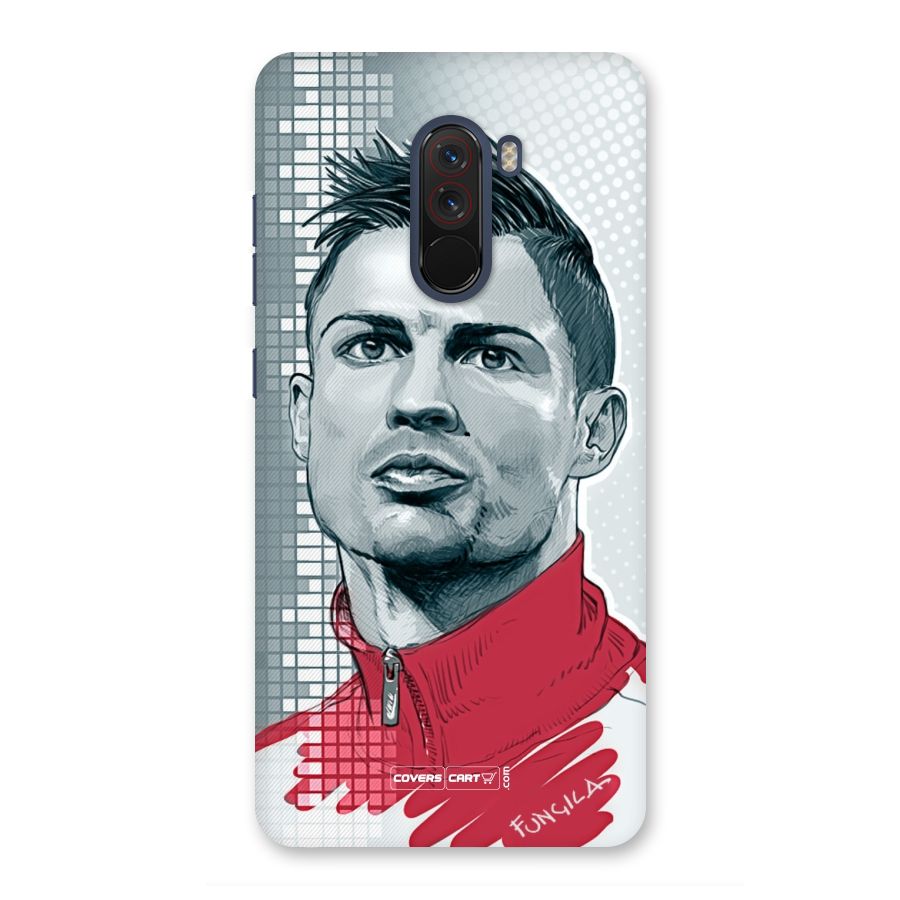 Cristiano Ronaldo Sketch Back Case for Poco F1
