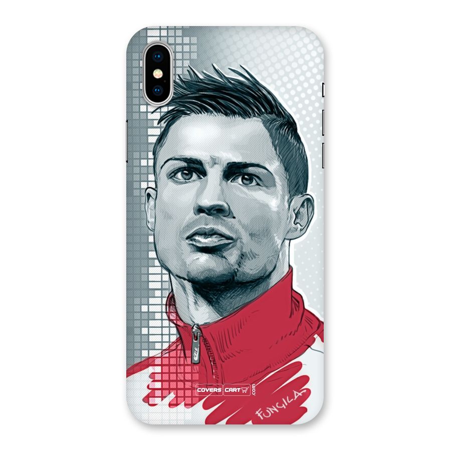 Cristiano Ronaldo Sketch Back Case for iPhone XS