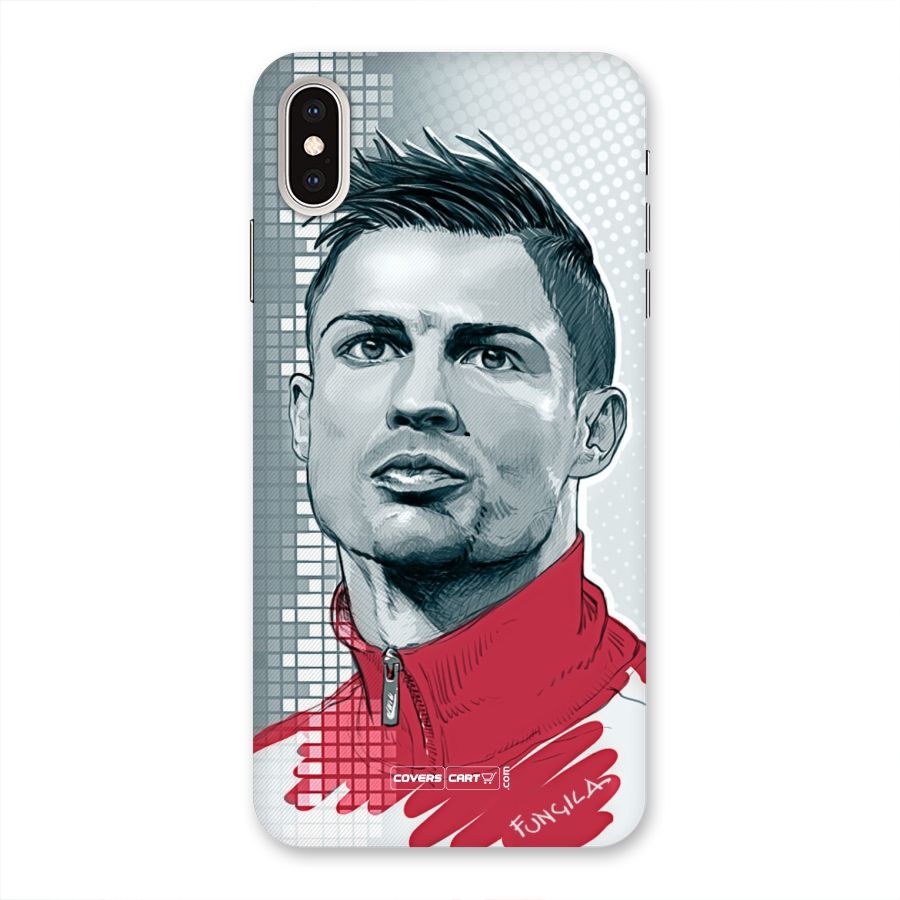 Cristiano Ronaldo Sketch Back Case for iPhone XS Max