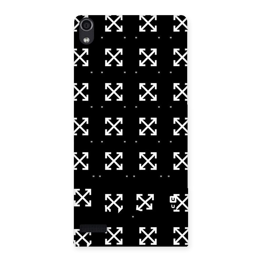 Cross Arrow Black Back Case for Ascend P6