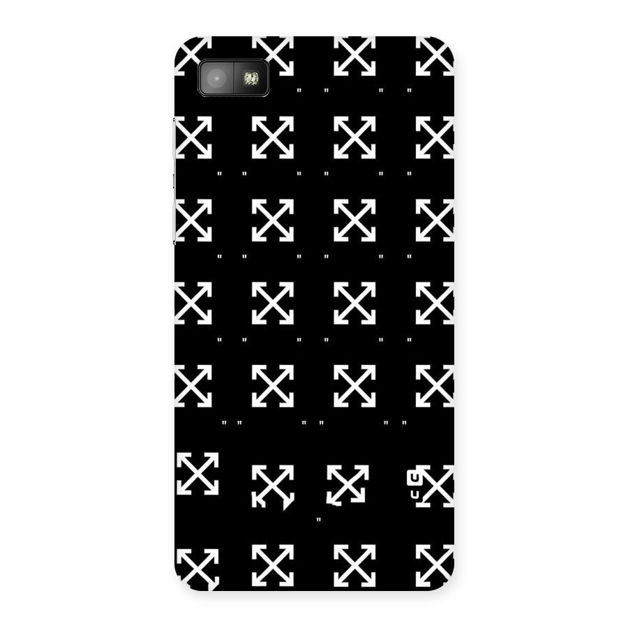 Cross Arrow Black Back Case for Blackberry Z10