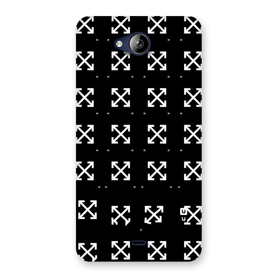Cross Arrow Black Back Case for Canvas Play Q355
