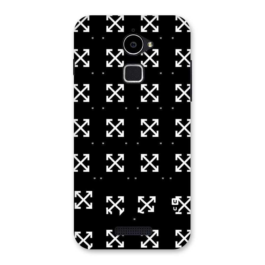 Cross Arrow Black Back Case for Coolpad Note 3 Lite