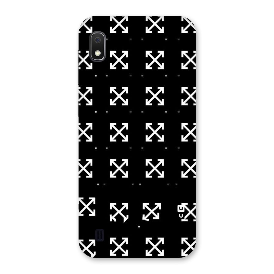 Cross Arrow Black Back Case for Galaxy A10