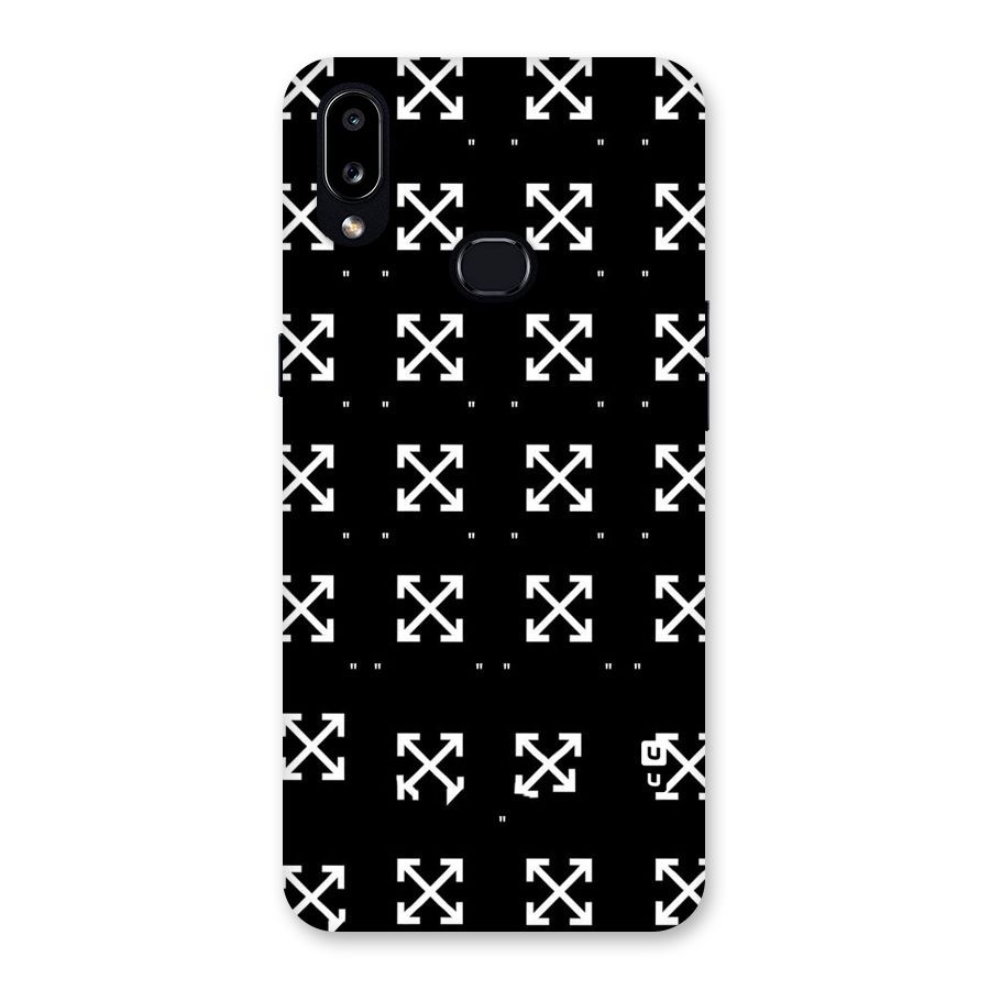 Cross Arrow Black Back Case for Galaxy A10s