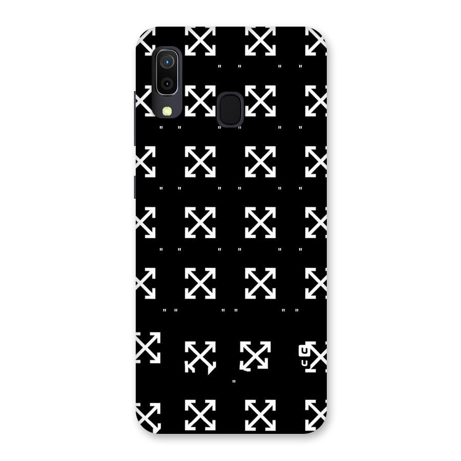 Cross Arrow Black Back Case for Galaxy A20