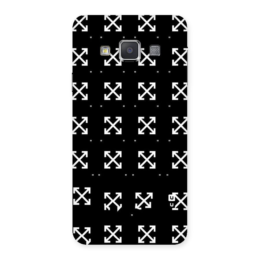 Cross Arrow Black Back Case for Galaxy A3