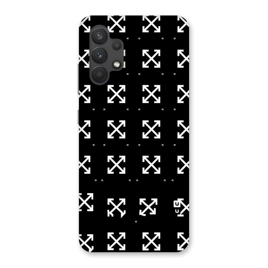 Cross Arrow Black Back Case for Galaxy A32