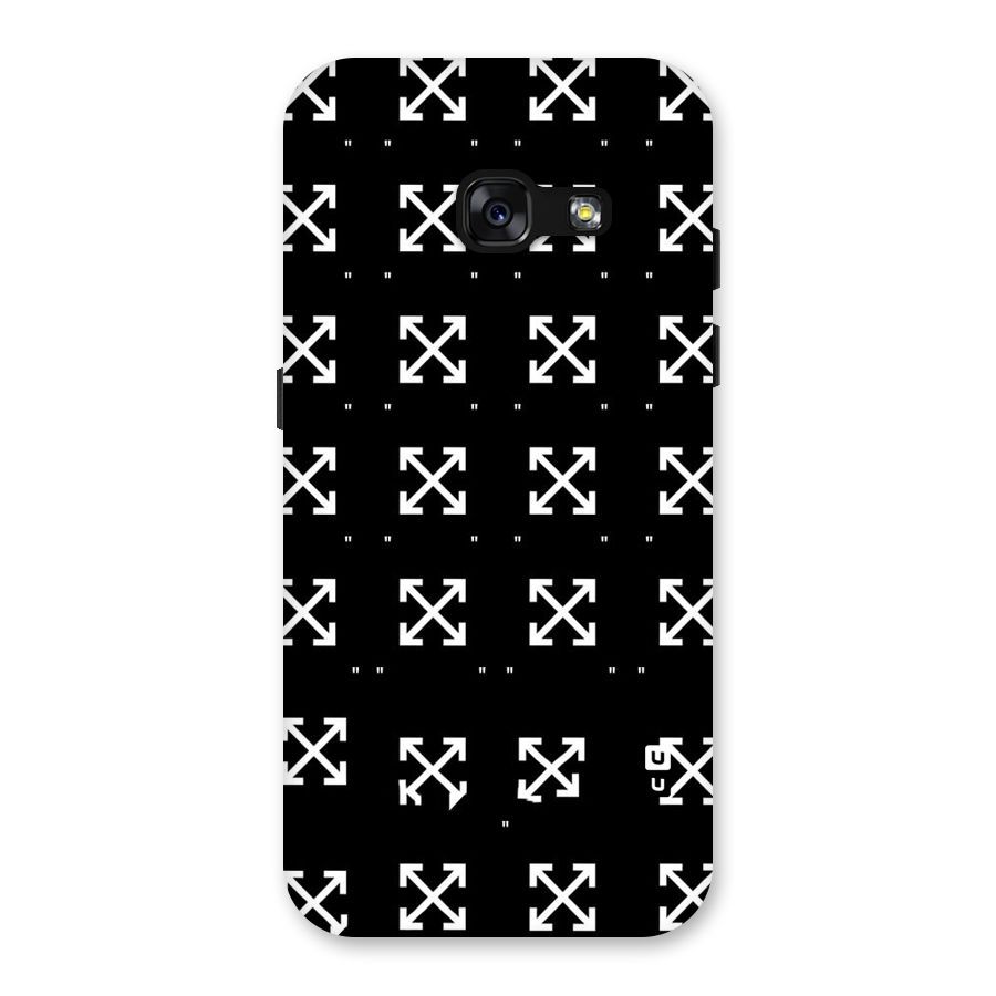 Cross Arrow Black Back Case for Galaxy A3 (2017)