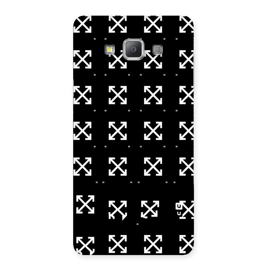 Cross Arrow Black Back Case for Galaxy A7
