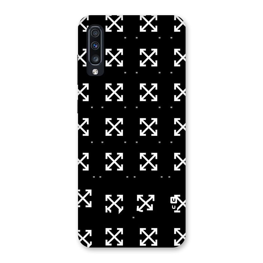 Cross Arrow Black Back Case for Galaxy A70